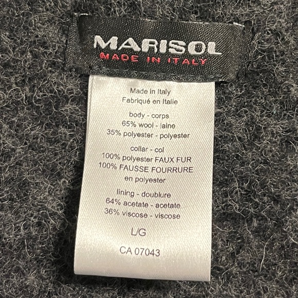 Marisol Ladies Wool Coat Ladies Size Large - Picture 3 of 4